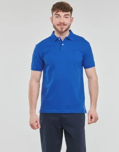 T-shirts & Polos^Hackett - ESSENTIALS SLIM FIT LOGO Bleu