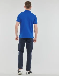 T-shirts & Polos^Hackett - ESSENTIALS SLIM FIT LOGO Bleu