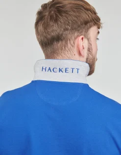 T-shirts & Polos^Hackett - ESSENTIALS SLIM FIT LOGO Bleu