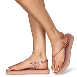 Sandales Et Nu-pieds^Havaianas - LUNA FLATFORM Rose