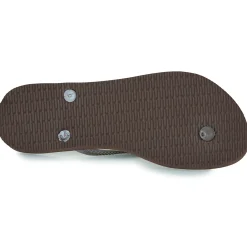 Tongs^Havaianas - SLIM LOGO METALLIC Marron
