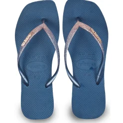 Tongs^Havaianas - SLIM SQUARE GLITTER Marine