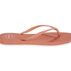 Tongs^Havaianas - SLIM SQUARE LOGO POP UP Rose