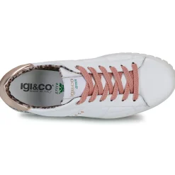 Baskets Mode^IgI&CO - D.ARES GREEN Blanc