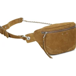 Besaces / Sacs Bandoulière^Ikks - 1440 POCKET BELT WESTERN SUEDE Camel