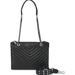 Besaces / Sacs Bandoulière^Ikks - 1440 REPORTER ROCK STUDS Noir
