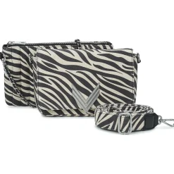 Besaces / Sacs Bandoulière^Ikks - 111 ZEBRE TOILE COTON IMPRIME