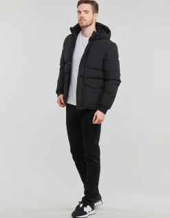 Manteaux^Jack & Jones - JJDAVID PUFFER JACKET Noir
