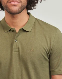 T-shirts & Polos^Jack & Jones - JJEBASIC POLO SS Kaki