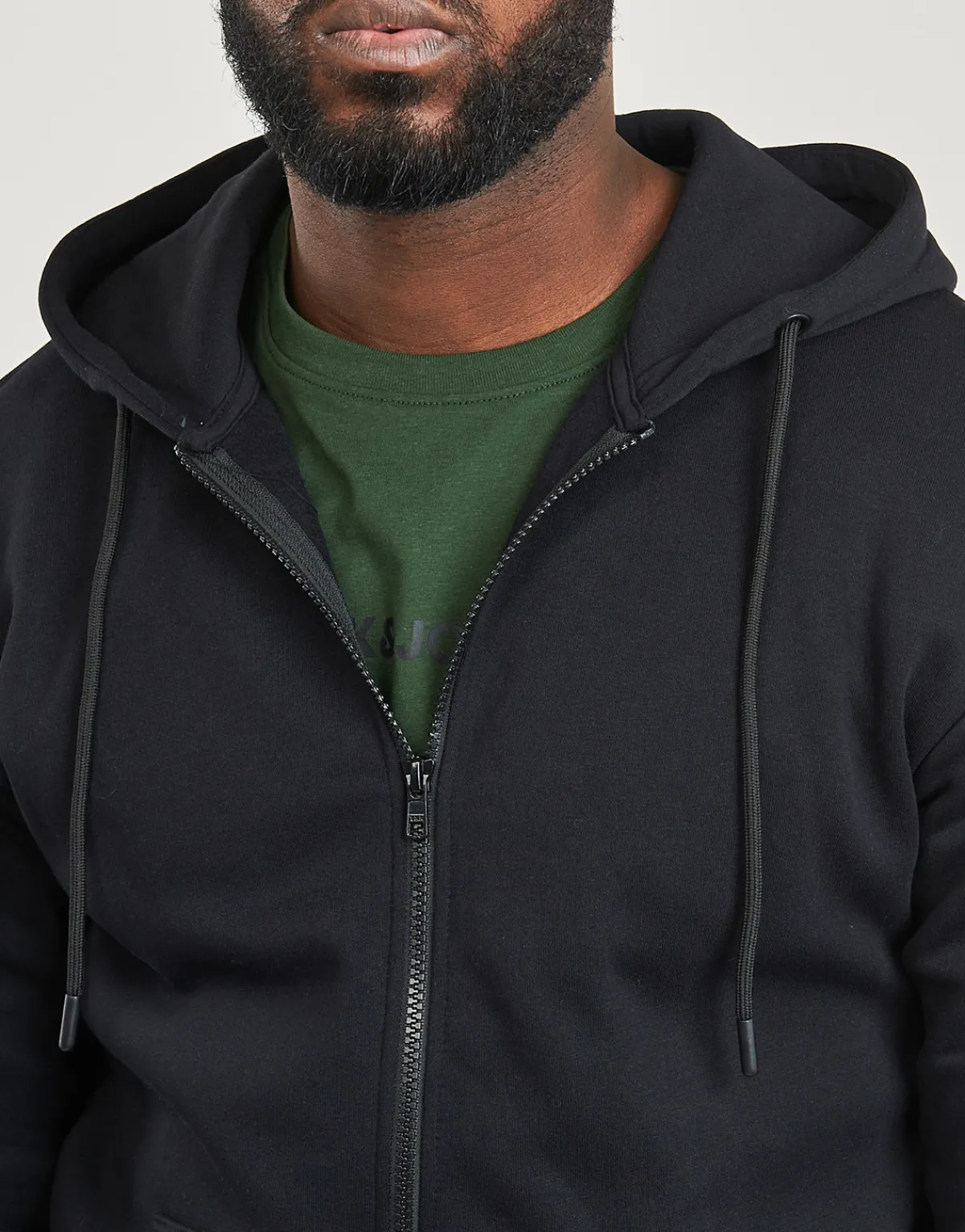 Sweats & Polaires^Jack & Jones - JJEBRADLEY SWEAT ZIP HOOD Noir