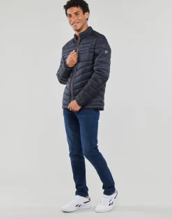 Manteaux^Jack & Jones - JJEFLY PUFFER COLLAR Marine
