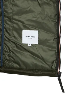 Manteaux^Jack & Jones - JJEHERO PUFFER COLLAR Kaki