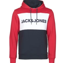 Sweats & Polaires^Jack & Jones - JJELOGO BLOCKING Rouge