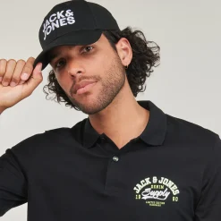 T-shirts & Polos^Jack & Jones - JJELOGO POLO SS 2 COL SS24 SN Noir