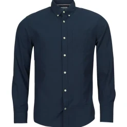 Chemises^Jack & Jones - JJEOXFORD SHIRT LS Marine
