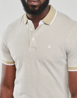 T-shirts & Polos^Jack & Jones - JJEPAULOS POLO SS Beige