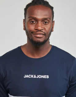 T-shirts & Polos^Jack & Jones - JJEREID BLOCKING TEE SS Multicolore