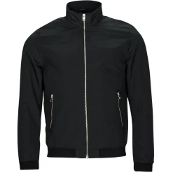 Vestes^Jack & Jones - JJERUSH HARRINGTON BOMBER Noir