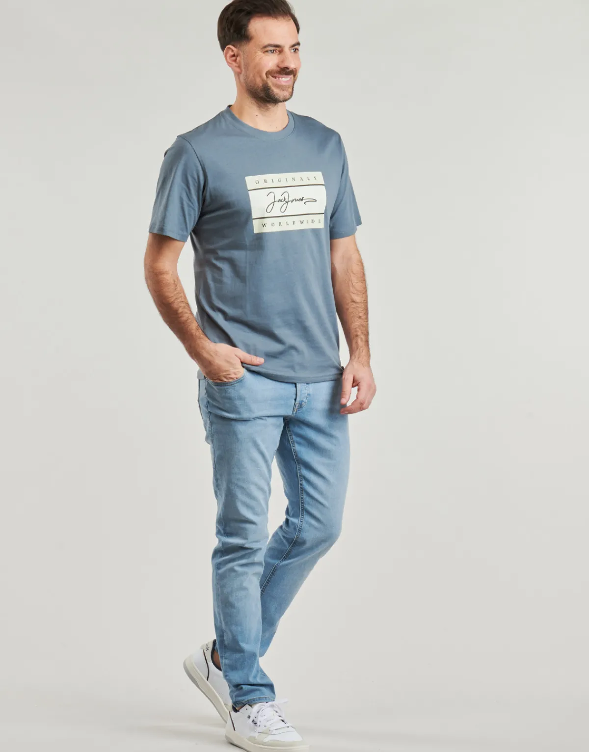 Jeans^Jack & Jones - JJIGLENN Bleuclair