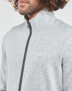 Sweats & Polaires^Jack & Jones - JPRBLUARCHIE SWEAT ZIP HIGH NECK Gris