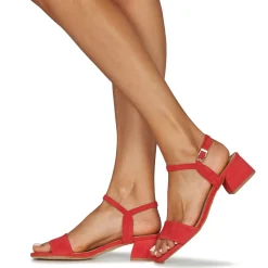 Sandales Et Nu-pieds^JB Martin - 1VALSER CHEVREVELOURSROUGE