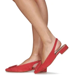 Ballerines / Babies^JB Martin - VARIA CHEVREVELOURSROUGE