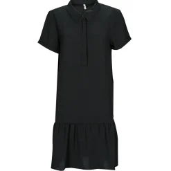 Robes^JDY - LION S/S PLACKET DRESS Noir