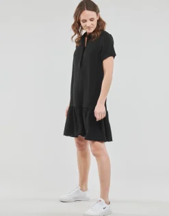 Robes^JDY - LION S/S PLACKET DRESS Noir