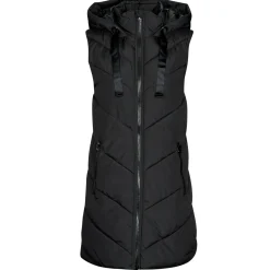 Manteaux^JDY - SKYLAR PADDED HOOD WAISTCOAT OTW Noir