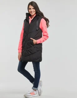 Manteaux^JDY - SKYLAR PADDED HOOD WAISTCOAT OTW Noir