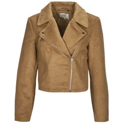 Vestes^JDY - TENNESSEE LEO BIKER JACKET OTW QIQ Marron
