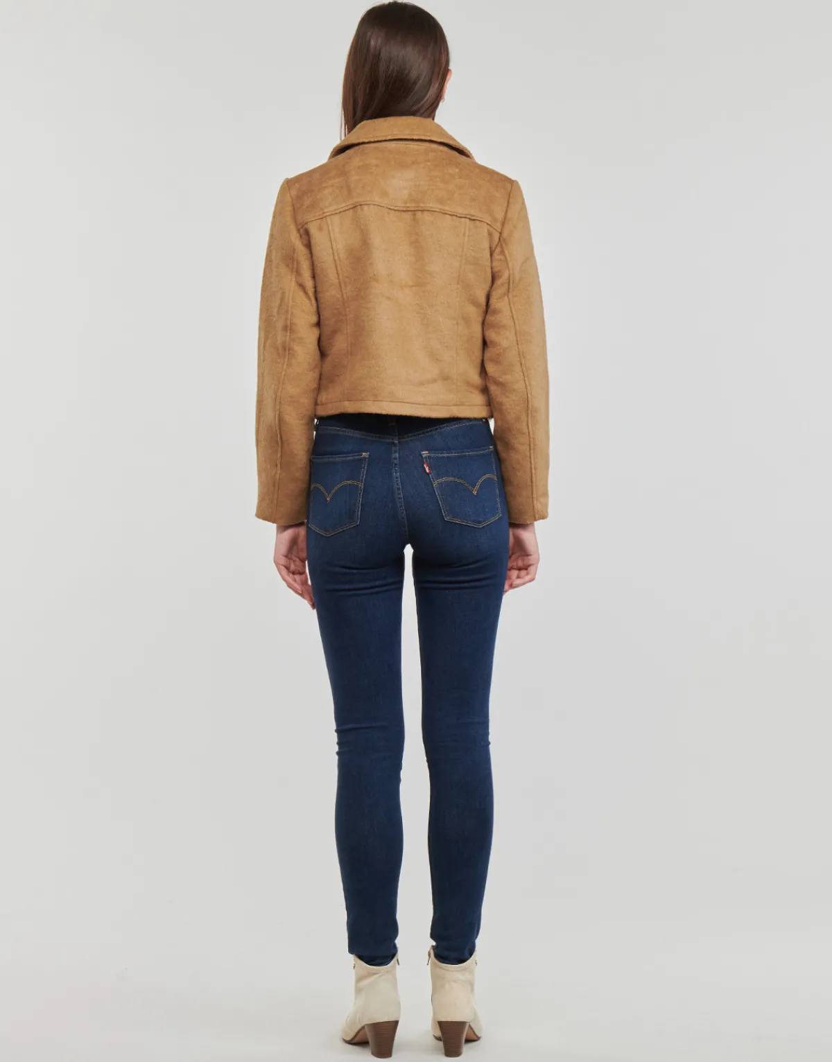 Vestes^JDY - TENNESSEE LEO BIKER JACKET OTW QIQ Marron