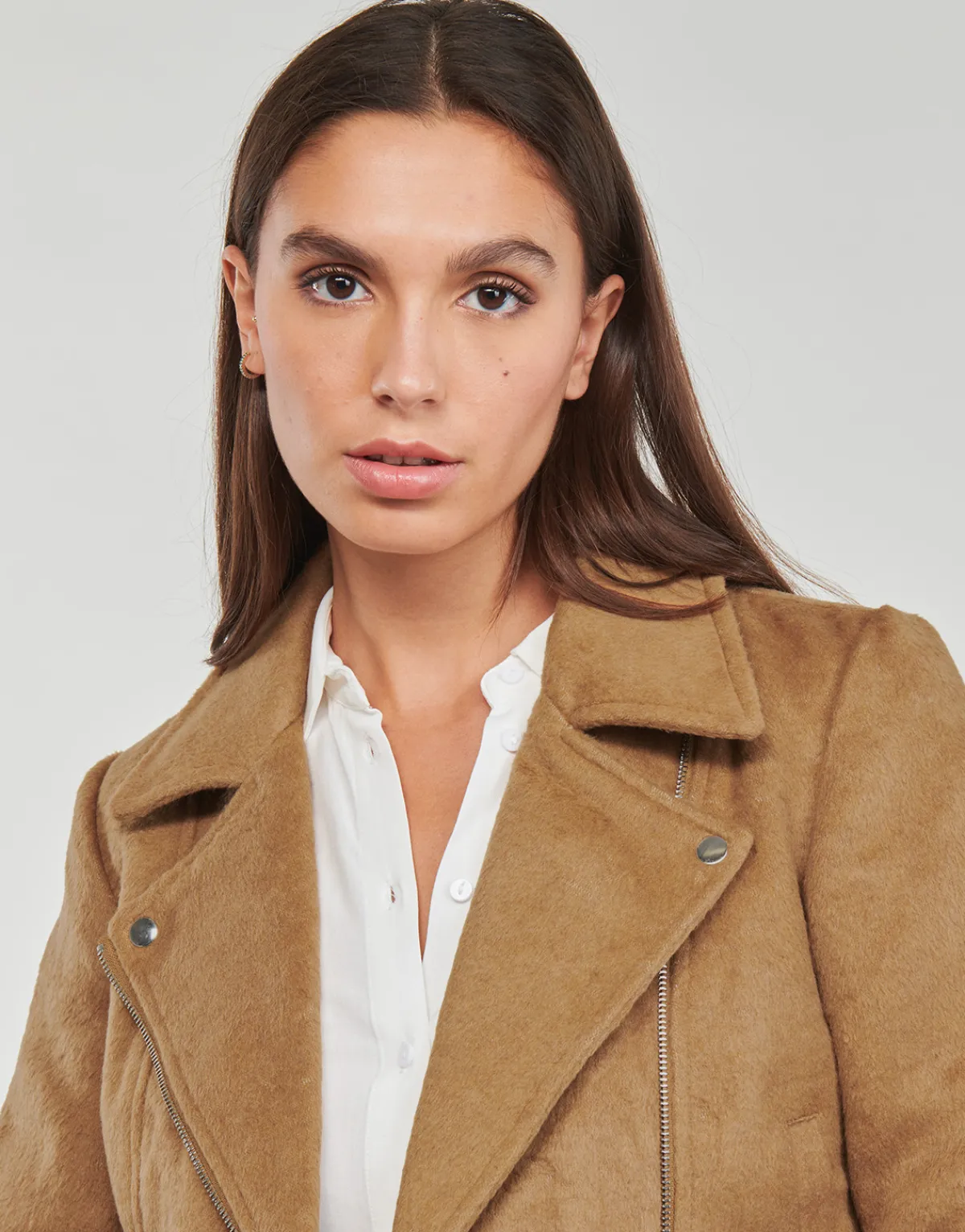 Vestes^JDY - TENNESSEE LEO BIKER JACKET OTW QIQ Marron