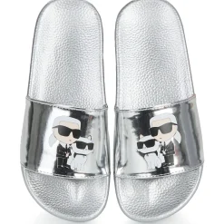 Mules / Sabots^Karl Lagerfeld - KARL'S OWN MEMPHIS Argenté