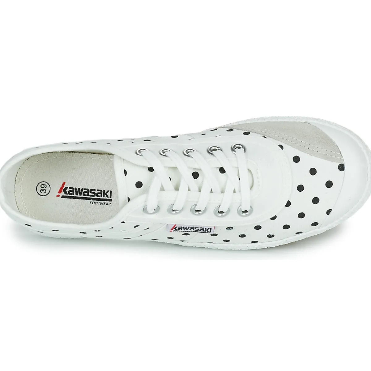 Baskets Mode^Kawasaki - POLKA Blanc