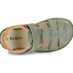 Sandales Et Nu-pieds^Kickers - PLATINIUM Kaki