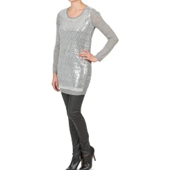 Tops / Blouses^La City - PULL SEQUINS Gris