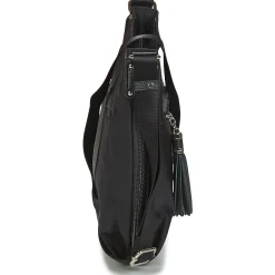Besaces / Sacs Bandoulière^LANCASTER - BASIC POMPON 38 Noir