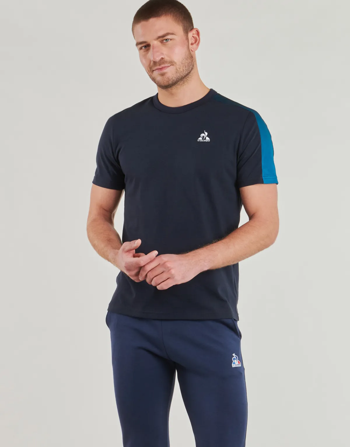 T-shirts & Polos^Le Coq Sportif - HERITAGE SP TEE SS N°2 M Marine