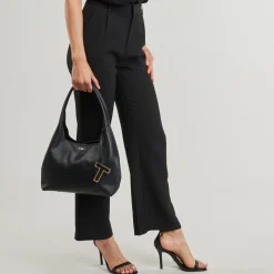 Sacs À Main^Le Tanneur - JULIETTE MEDIUM SHOULDER Noir
