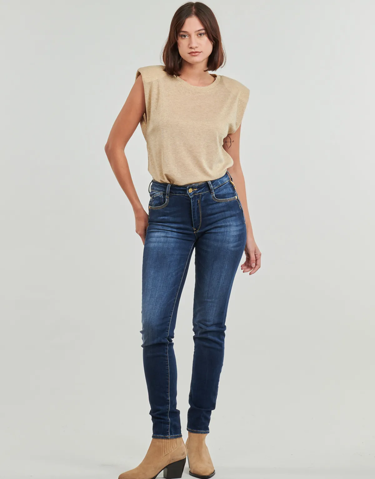 Jeans^Le Temps des Cerises - PULPHIGH Bleu