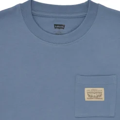 T-shirts & Polos^Levi's - CURVED HEM POCKET TEE Bleu