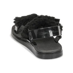 Sandales Et Nu-pieds^Melissa - PAPETTE FLUFFY RIDER AD Noir