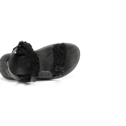 Sandales Et Nu-pieds^Melissa - PAPETTE FLUFFY RIDER AD Noir