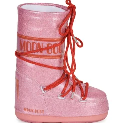 Bottes^Moon Boot - MB ICON JR GLITTER Rouge
