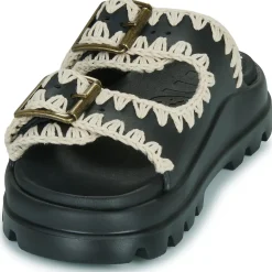 Sandales Et Nu-pieds^Mou - EVA ONE-PIECE SLIDE TWO-BUCKLE Noir