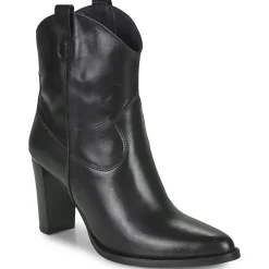Bottines / Boots^Myma - 6717-CUIR- Noir