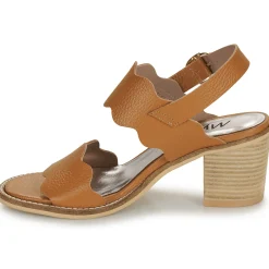 Sandales Et Nu-pieds^Myma - 7745MY01-CUIR-FOULONNE-NATUREL Marron