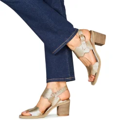 Sandales Et Nu-pieds^Myma - 7745MY02-SAND-TRUNCK-PLATIN=7745MYXX-CUIR-FOULONNE-TRUNK-PLATINE Doré