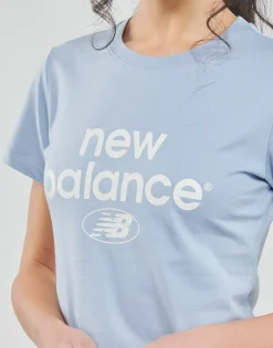 T-shirts & Polos^New Balance - ESSENTIALS GRAPHIC ATHLETIC FIT SHORT SLEEVE Bleu